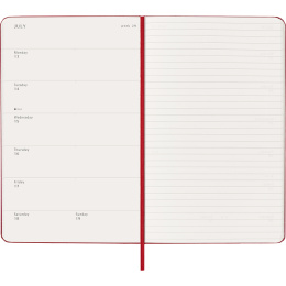 Kalenteri 12M Weekly Notebook 2026 Hardcover Large Red ryhmässä Paperit ja Lehtiöt / Kalenterit / 12 kk kalenterit @ Pen Store (136115)