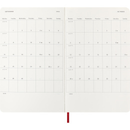 Kalenteri 12M Weekly Notebook 2026 Softcover Large Red ryhmässä Paperit ja Lehtiöt / Kalenterit / 12 kk kalenterit @ Pen Store (136116)