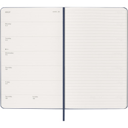 Kalenteri 12M Weekly Notebook 2026 Hardcover Large Sapphire Blue ryhmässä Paperit ja Lehtiöt / Kalenterit / 12 kk kalenterit @ Pen Store (136117)