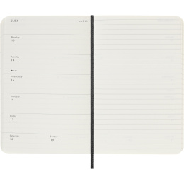 Kalenteri 12M Weekly Notebook 2026 Softcover Pocket Black ryhmässä Paperit ja Lehtiöt / Kalenterit / 12 kk kalenterit @ Pen Store (136119)