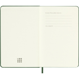 Kalenteri 12M Weekly Notebook 2026 Hardcover Pocket Myrtle Green ryhmässä Paperit ja Lehtiöt / Kalenterit / 12 kk kalenterit @ Pen Store (136120)