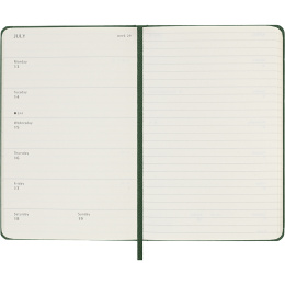 Kalenteri 12M Weekly Notebook 2026 Hardcover Pocket Myrtle Green ryhmässä Paperit ja Lehtiöt / Kalenterit / 12 kk kalenterit @ Pen Store (136120)