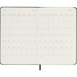 Kalenteri 12M Weekly Notebook 2026 Hardcover Pocket Myrtle Green ryhmässä Paperit ja Lehtiöt / Kalenterit / 12 kk kalenterit @ Pen Store (136120)