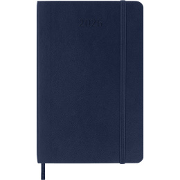 Kalenteri 12M Weekly Notebook 2026 Softcover Pocket Sapphire Blue ryhmässä Paperit ja Lehtiöt / Kalenterit / 12 kk kalenterit @ Pen Store (136122)