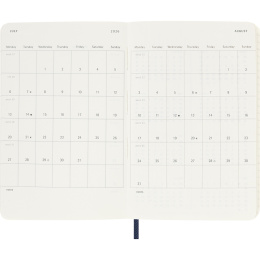Kalenteri 12M Weekly Notebook 2026 Softcover Pocket Sapphire Blue ryhmässä Paperit ja Lehtiöt / Kalenterit / 12 kk kalenterit @ Pen Store (136122)