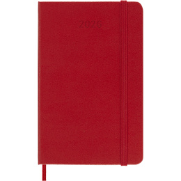 Kalenteri 12M Weekly Notebook 2026 Hardcover Pocket Red ryhmässä Paperit ja Lehtiöt / Kalenterit / 12 kk kalenterit @ Pen Store (136123)