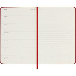 Kalenteri 12M Weekly Notebook 2026 Hardcover Pocket Red ryhmässä Paperit ja Lehtiöt / Kalenterit / 12 kk kalenterit @ Pen Store (136123)