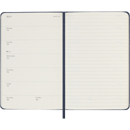 Kalenteri 12M Weekly Notebook 2026 Hardcover Pocket Sapphire Blue ryhmässä Paperit ja Lehtiöt / Kalenterit / 12 kk kalenterit @ Pen Store (136125)