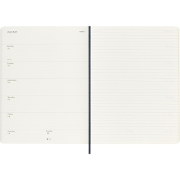Kalenteri 12M Weekly Notebook 2026 Softcover XL Sapphire Blue ryhmässä Paperit ja Lehtiöt / Kalenterit / 12 kk kalenterit @ Pen Store (136129)