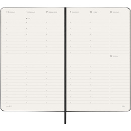 Kalenteri 12M Weekly Vertical 2026 Hardcover Large Black ryhmässä Paperit ja Lehtiöt / Kalenterit / 12 kk kalenterit @ Pen Store (136130)
