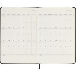Kalenteri 12M Weekly Vertical 2026 Hardcover Pocket Black ryhmässä Paperit ja Lehtiöt / Kalenterit / 12 kk kalenterit @ Pen Store (136131)