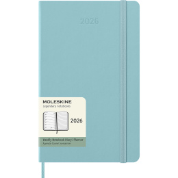 Kalenteri 12M Weekly Notebook 2026 Hardcover Large Aquamarine ryhmässä Paperit ja Lehtiöt / Kalenterit / 12 kk kalenterit @ Pen Store (136132)