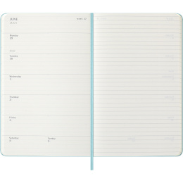 Kalenteri 12M Weekly Notebook 2026 Hardcover Large Aquamarine ryhmässä Paperit ja Lehtiöt / Kalenterit / 12 kk kalenterit @ Pen Store (136132)