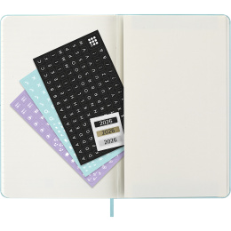 Kalenteri 12M Weekly Notebook 2026 Hardcover Large Aquamarine ryhmässä Paperit ja Lehtiöt / Kalenterit / 12 kk kalenterit @ Pen Store (136132)