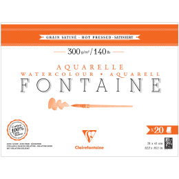 Fontaine Akvarellilehtiö HP 31x41 cm 300g ryhmässä Paperit ja Lehtiöt / Taiteilijalehtiöt / Akvarellipaperit @ Pen Store (136149)