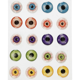3D Silmät 20 mm ryhmässä Askartelu ja Harrastus / Lomat ja vuodenajat / Halloween @ Pen Store (136210)