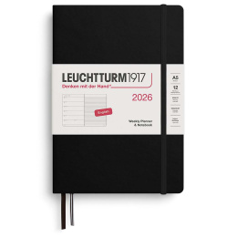 Kalenteri Weekly Planner & Notebook 2026 A5 Black ryhmässä Paperit ja Lehtiöt / Kalenterit / 12 kk kalenterit @ Pen Store (136217) Kalenteri Weekly Planner & Notebook 2026 A5 Black ryhmässä Paperit ja Lehtiöt / Kalenterit / 12 kk kalenterit @ Pen Store (136217)