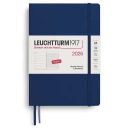 Kalenteri Weekly Planner & Notebook 2026 A5 Navy ryhmässä Paperit ja Lehtiöt / Kalenterit / 12 kk kalenterit @ Pen Store (136228) Kalenteri Weekly Planner & Notebook 2026 A5 Navy ryhmässä Paperit ja Lehtiöt / Kalenterit / 12 kk kalenterit @ Pen Store (136228)