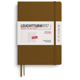 Kalenteri Weekly Planner & Notebook 2026 A5 Spice Brown ryhmässä Paperit ja Lehtiöt / Kalenterit / 12 kk kalenterit @ Pen Store (136229) Kalenteri Weekly Planner & Notebook 2026 A5 Spice Brown ryhmässä Paperit ja Lehtiöt / Kalenterit / 12 kk kalenterit @ Pen Store (136229)