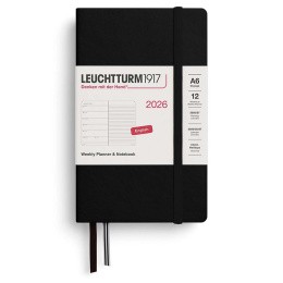 Kalenteri Weekly Planner & Notebook 2026 A6 Black ryhmässä Paperit ja Lehtiöt / Kalenterit / 12 kk kalenterit @ Pen Store (136230) Kalenteri Weekly Planner & Notebook 2026 A6 Black ryhmässä Paperit ja Lehtiöt / Kalenterit / 12 kk kalenterit @ Pen Store (136230)