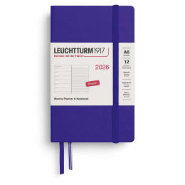 Kalenteri Weekly Planner & Notebook 2026 A6 Ink ryhmässä Paperit ja Lehtiöt / Kalenterit / 12 kk kalenterit @ Pen Store (136237)