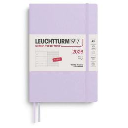 Kalenteri Weekly Planner & Notebook 2026 A5 Soft Cover Lilac ryhmässä Paperit ja Lehtiöt / Kalenterit / 12 kk kalenterit @ Pen Store (136239) Kalenteri Weekly Planner & Notebook 2026 A5 Soft Cover Lilac ryhmässä Paperit ja Lehtiöt / Kalenterit / 12 kk kalenterit @ Pen Store (136239)