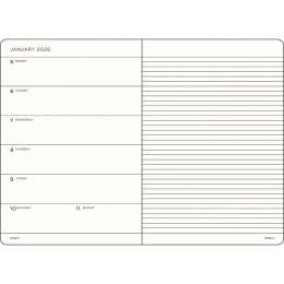 Kalenteri Weekly Planner & Notebook 2026 A5 Soft Cover Dusty Rose ryhmässä Paperit ja Lehtiöt / Kalenterit / 12 kk kalenterit @ Pen Store (136240) Kalenteri Weekly Planner & Notebook 2026 A5 Soft Cover Dusty Rose ryhmässä Paperit ja Lehtiöt / Kalenterit / 12 kk kalenterit @ Pen Store (136240)