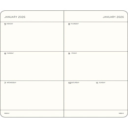 Kalenteri Weekly Planner 2026 A6 Black ryhmässä Paperit ja Lehtiöt / Kalenterit / 12 kk kalenterit @ Pen Store (136259)