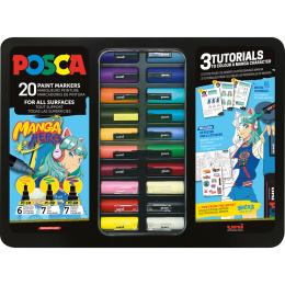 Posca Manga Hero 20-setti ryhmässä Kynät / Taiteilijakynät / Akryylitussit @ Pen Store (136281) Posca Manga Hero 20-setti ryhmässä Kynät / Taiteilijakynät / Akryylitussit @ Pen Store (136281)
