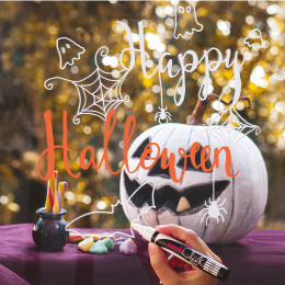 Chalk Marker PWE-5M Halloween 4-setti ryhmässä Kynät / Toimisto ja merkkaus / Merkkauskynät @ Pen Store (136283)