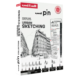 Pin Fine Line Urban Sketching Set ryhmässä Kynät / Kirjoittaminen / Finelinerit @ Pen Store (136285)