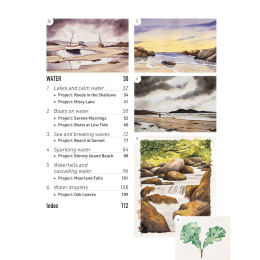 The Easy Guide to Painting Water in Watercolour ryhmässä Askartelu ja Harrastus / Kirjat / Ohjekirjat @ Pen Store (136317)