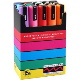 Posca PC-5M 15-kappaleen pakkaus ryhmässä Kynät / Taiteilijakynät / Akryylitussit @ Pen Store (136464)