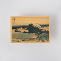 Postikortti Hinoki-puusta – Hokusai ”Views of Mount Fuji” 6 sarja A ryhmässä Askartelu ja Harrastus / Lomat ja vuodenajat / Kortit ja kirjekuoret @ Pen Store (136592)