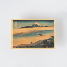Postikortti Hinoki-puusta – Hokusai ”Views of Mount Fuji” 6 sarja B ryhmässä Askartelu ja Harrastus / Lomat ja vuodenajat / Kortit ja kirjekuoret @ Pen Store (136593)