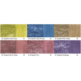 Graphitint XL Blocks Tin 6-setti ryhmässä Taiteilijatarvikkeet / Liidut ja lyijyt / Grafiitti ja lyijyt @ Pen Store (136638)