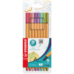 Point 88 Fineliner 8 kpl ryhmässä Kynät / Kirjoittaminen / Finelinerit @ Pen Store (136795)