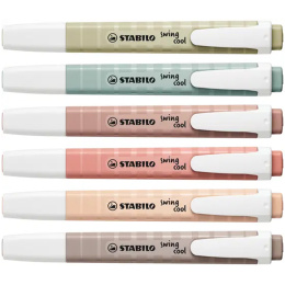 Swing Cool Nature 6-pakkaus ryhmässä Kynät / Toimisto ja merkkaus / Korostuskynät @ Pen Store (136796)