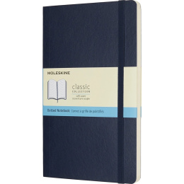 Classic Soft Cover Notebook Large Blue Dotted ryhmässä Paperit ja Lehtiöt / Kirjoitus ja muistiinpanot / Muistikirjat @ Pen Store (136828)
