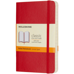 Classic Soft Cover Notebook Pocket Red ryhmässä Paperit ja Lehtiöt / Kirjoitus ja muistiinpanot / Muistikirjat @ Pen Store (136829_r)