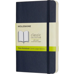 Classic Soft Cover Notebook Pocket Blue Viivaton ryhmässä Paperit ja Lehtiöt / Kirjoitus ja muistiinpanot / Muistikirjat @ Pen Store (136832)