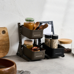 HBS130 Hand Bin Stand Titanium ryhmässä Askartelu ja Harrastus / Järjestää / Laatikko @ Pen Store (136961)