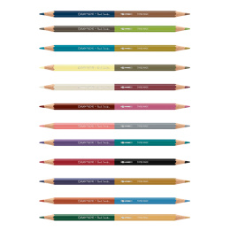 Bicolor Paul Smith 12‑setti + sivellin ryhmässä Kynät / Taiteilijakynät / Akvarellikynät @ Pen Store (137004)