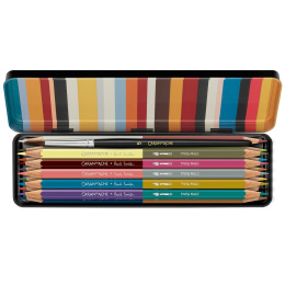 Bicolor Paul Smith 12‑setti + sivellin ryhmässä Kynät / Taiteilijakynät / Akvarellikynät @ Pen Store (137004)