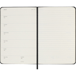 Kalenteri 18M WeekNote Hard Cover Pocket Black ryhmässä Paperit ja Lehtiöt / Kalenterit / 18 kk kalenterit @ Pen Store (137010)