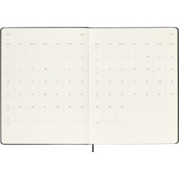 Kalenteri 18M WeekNote Hard Cover XL Black ryhmässä Paperit ja Lehtiöt / Kalenterit / 18 kk kalenterit @ Pen Store (137012)