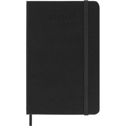 Kalenteri 18M Weekly Hard Cover Horisontell Pocket Black ryhmässä Paperit ja Lehtiöt / Kalenterit / 18 kk kalenterit @ Pen Store (137013)