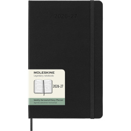 Kalenteri 18M Weekly Hard Cover Horisontell Large Black ryhmässä Paperit ja Lehtiöt / Kalenterit / 18 kk kalenterit @ Pen Store (137014)