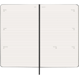 Kalenteri 18M Weekly Hard Cover Horisontell Large Black ryhmässä Paperit ja Lehtiöt / Kalenterit / 18 kk kalenterit @ Pen Store (137014)