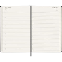 Kalenteri 18M Daily Hard Cover Large Black ryhmässä Paperit ja Lehtiöt / Kalenterit / 18 kk kalenterit @ Pen Store (137016)